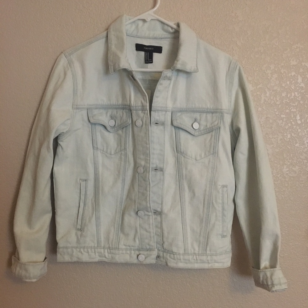 Forever 21 light wash denim jacket